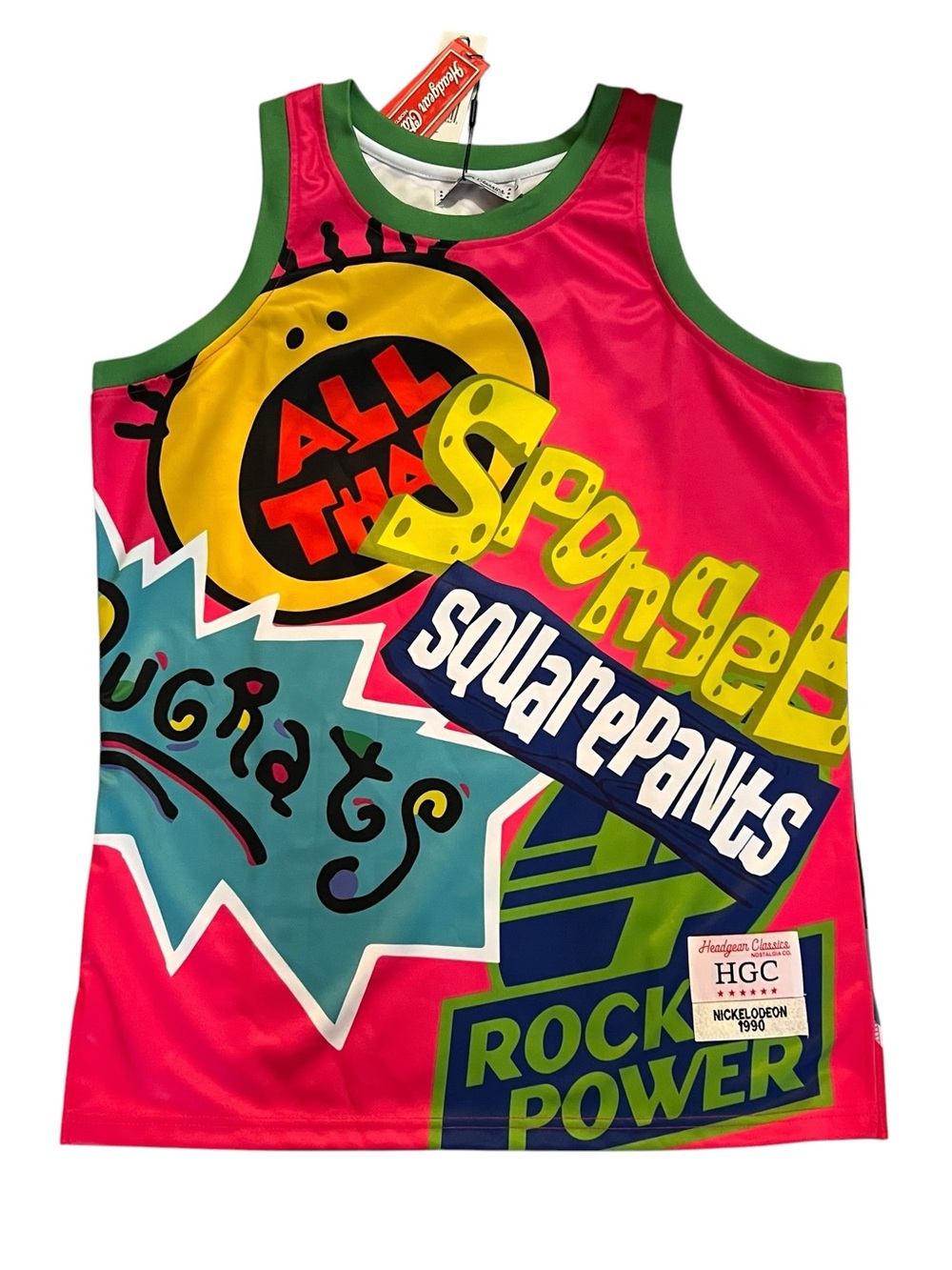 Rugrats Nickelodeon SpongeBob SquarePants Headgear Classics Basketball Jersey, - Picture 1 of 5